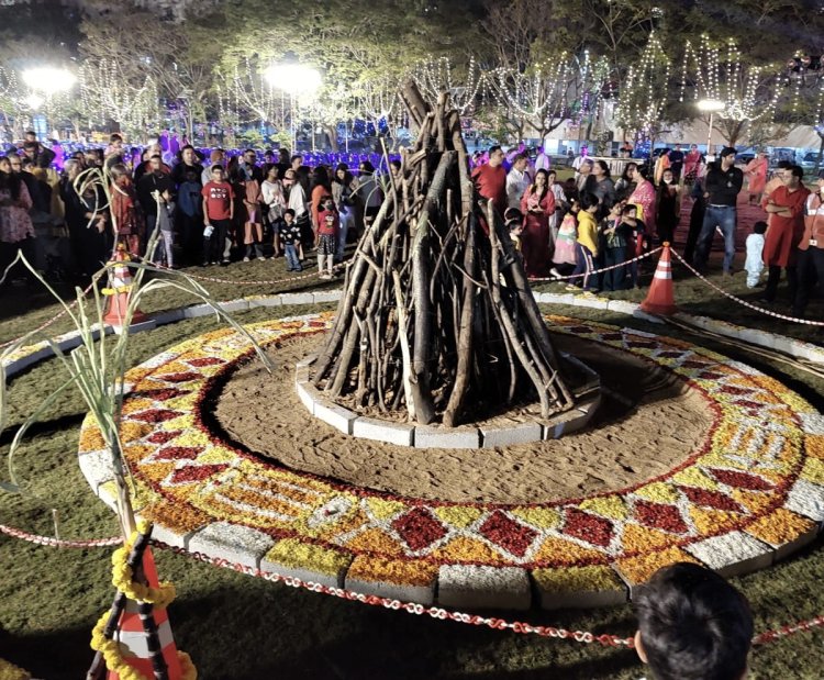 Lohri celebrations with Pomp and Grandeur at Prestige Shantiniketan Whitefield Bangalore