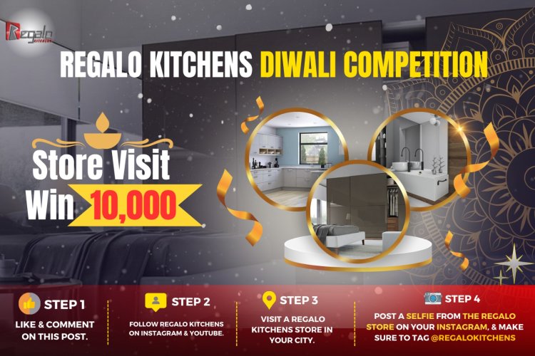 Win Rs. 10,000 by Visiting Regalo Kitchens Store this Diwali!