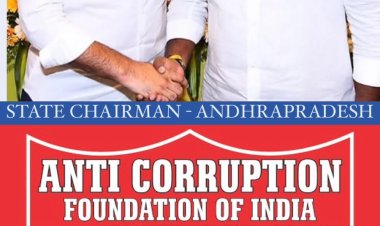 Young TDP Leader Shri Medarmetla Srinivas has been appointed as the State Chairman of the Anti Corruption Foundation of India for Andhra Pradesh.